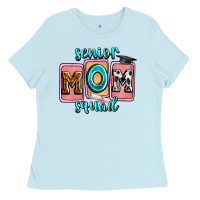 Baby Blue senior mom squad Ladies Tee - Zillion Design Studio