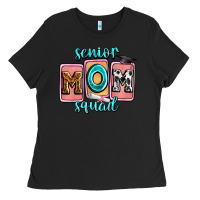 Black senior mom squad Ladies Tee - Zillion Design Studio