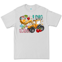 Dove Grey i dig 100 days of school Premium Tee - RacoonDesign