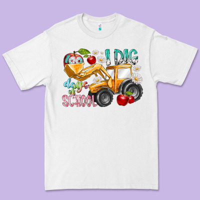 I Dig 100 Days Of School Premium Tee Designed By Racoondesign