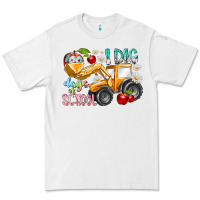 White i dig 100 days of school Premium Tee - RacoonDesign