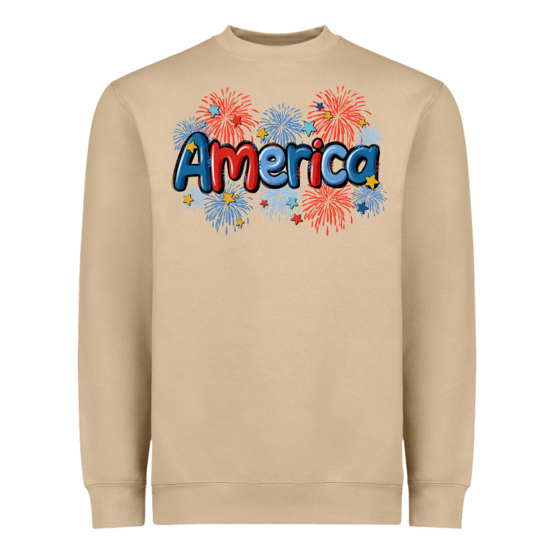 America Heavyweight Sweatshirt by MaliasSmallBusiness | Teevron