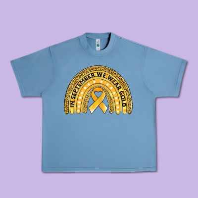 Childhood Cancer Awareness Rainbow Urban Heavy Tee Designed By Jasminsmagicworld