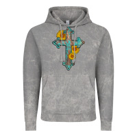 Cloud Rock turquoise sunflower cross Vintage Hoodie - AdoDesignShop