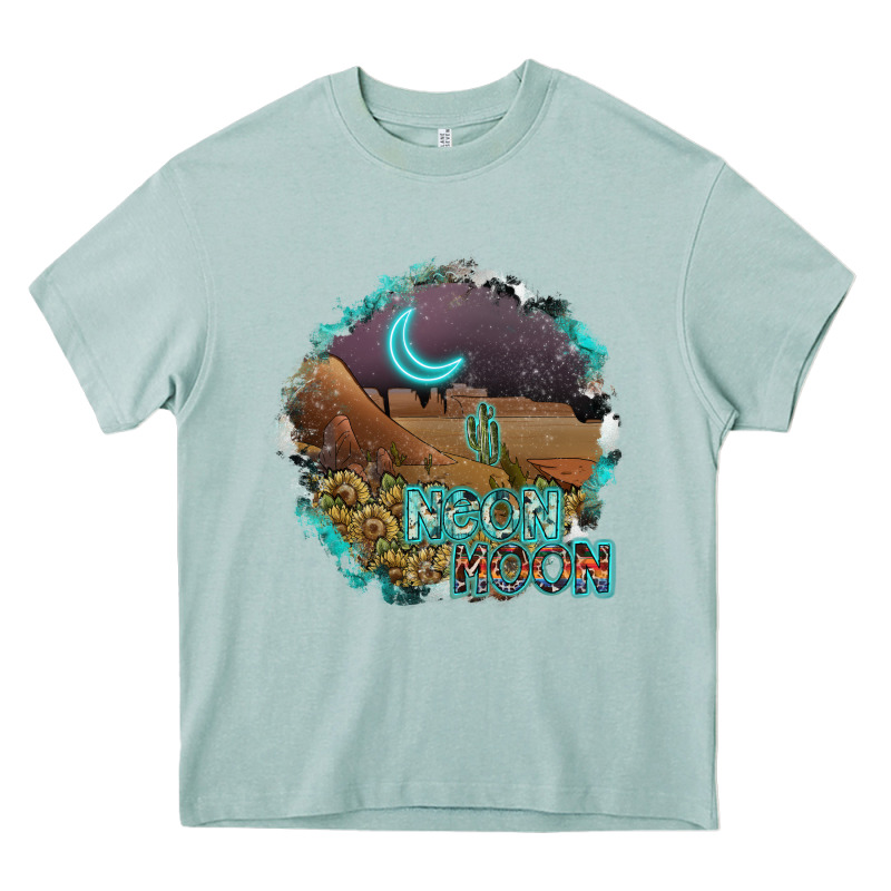 Neon Moon Heavy Core Tee by SublimationCraftShop | Teevron