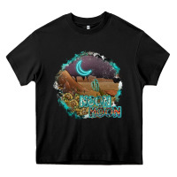 Black neon moon Heavy Core Tee - SublimationCraftShop