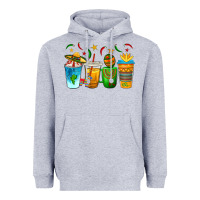 Heather Grey Cinco de Mayo Coffee Cups Heavyweight Hoodie - texasbilliewilder
