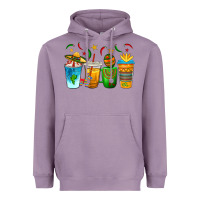 Lavender Cinco de Mayo Coffee Cups Heavyweight Hoodie - texasbilliewilder