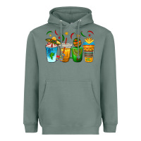 Sage Cinco de Mayo Coffee Cups Heavyweight Hoodie - texasbilliewilder