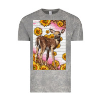Cloud Rock Western Cute Baby Deer Fawn Vintage Tee - LillyAllenDesigns