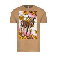 Vintage Camel Western Cute Baby Deer Fawn Vintage Tee - LillyAllenDesigns