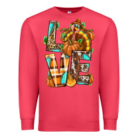 Cardinal Love Turkey Thanksgiving Premium Sweatshirt - texasbilliewilder