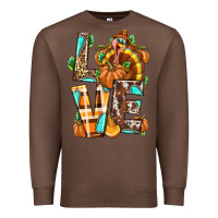 Chestnut Love Turkey Thanksgiving Premium Sweatshirt - texasbilliewilder