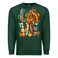 Love Turkey Thanksgiving Premium Sweatshirt | Teevron