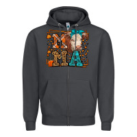 Smoke Western Fall Cow Mama Zipper Hoodie - LillyAllenDesigns