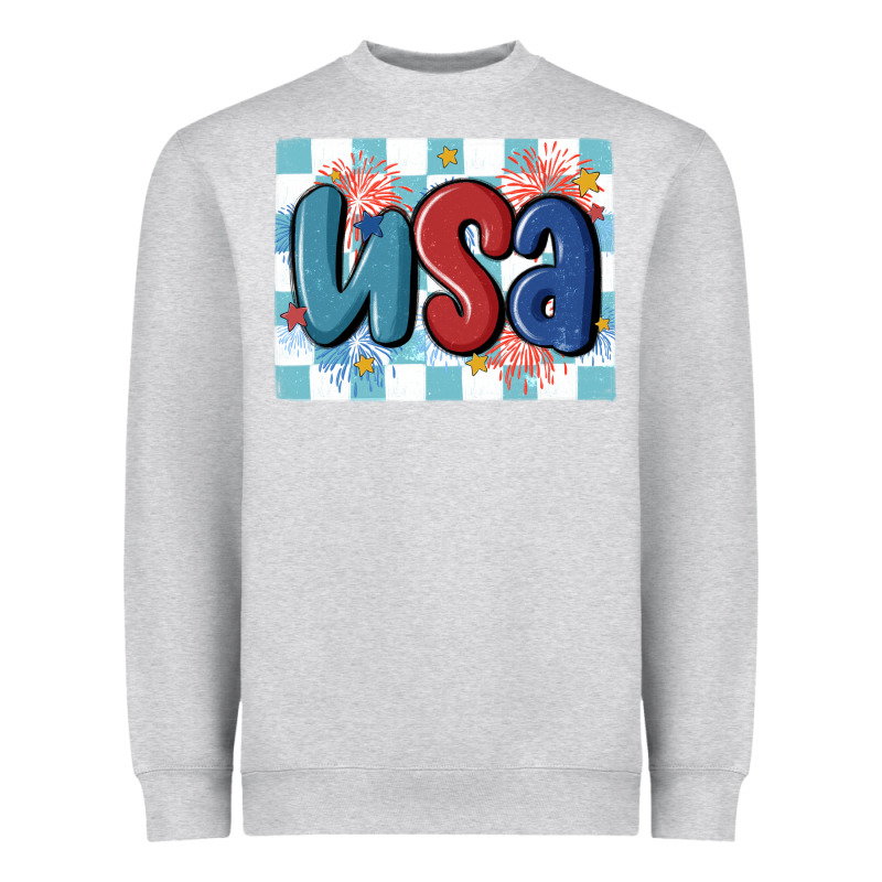 Usa Retro Heavyweight Sweatshirt by MaliasSmallBusiness | Teevron