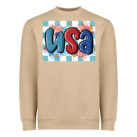 Mushroom usa retro Heavyweight Sweatshirt - MaliasSmallBusiness