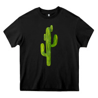 Black cactus Heavy Core Tee - BarkalooDesign