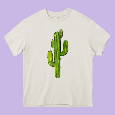 Cactus Heavy Core Tee Designed By Barkaloodesign
