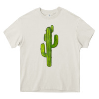 Cream cactus Heavy Core Tee - BarkalooDesign