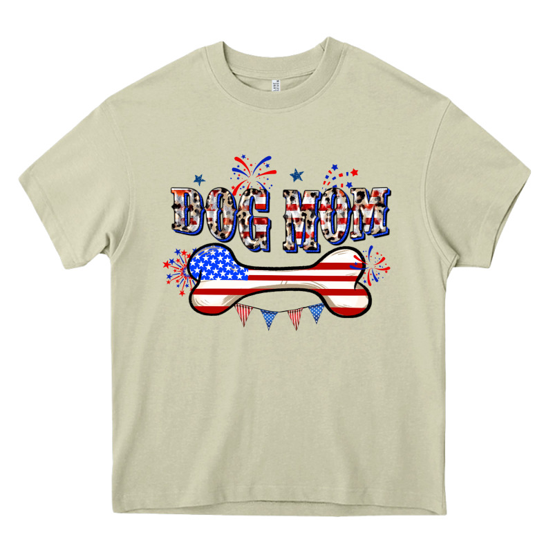 4th Of July Dog Mom Heavy Core Tee by CowGirlArtShop | Teevron