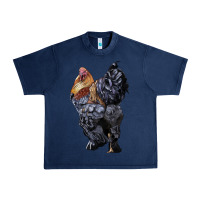 Navy Brahma Rooster Urban Heavy Tee - LillyAllenDesigns