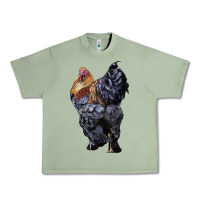 Oil Green Brahma Rooster Urban Heavy Tee - LillyAllenDesigns