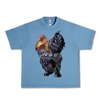 Pebble Blue Brahma Rooster Urban Heavy Tee - LillyAllenDesigns