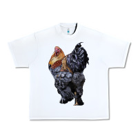White Brahma Rooster Urban Heavy Tee - LillyAllenDesigns