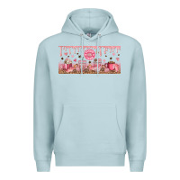 Blue Mist Cafecito y Chisme Premium Hoodie - TumblerDesignByShophia