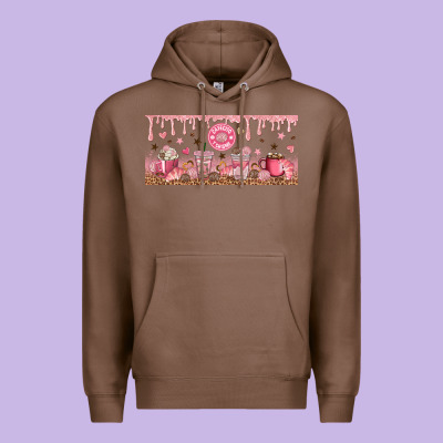 Cafecito Y Chisme Premium Hoodie Designed By Tumblerdesignbyshophia