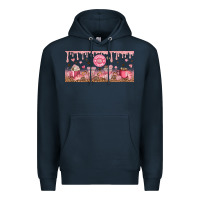 Navy Cafecito y Chisme Premium Hoodie - TumblerDesignByShophia