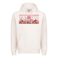 Pale Pink Cafecito y Chisme Premium Hoodie - TumblerDesignByShophia