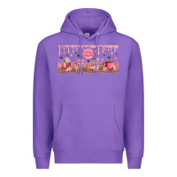 Purple Cafecito y Chisme Premium Hoodie - TumblerDesignByShophia