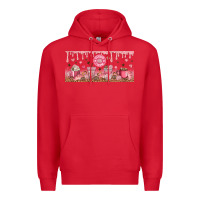 Red Cafecito y Chisme Premium Hoodie - TumblerDesignByShophia