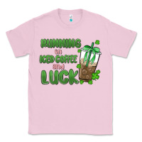 Bubblegum Pink iced coffee and luck Classic Tee - MaliasSmallBusiness