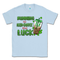Dusty Blue iced coffee and luck Classic Tee - MaliasSmallBusiness