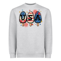 Heather Grey usa popsicles Heavyweight Sweatshirt - MaliasSmallBusiness