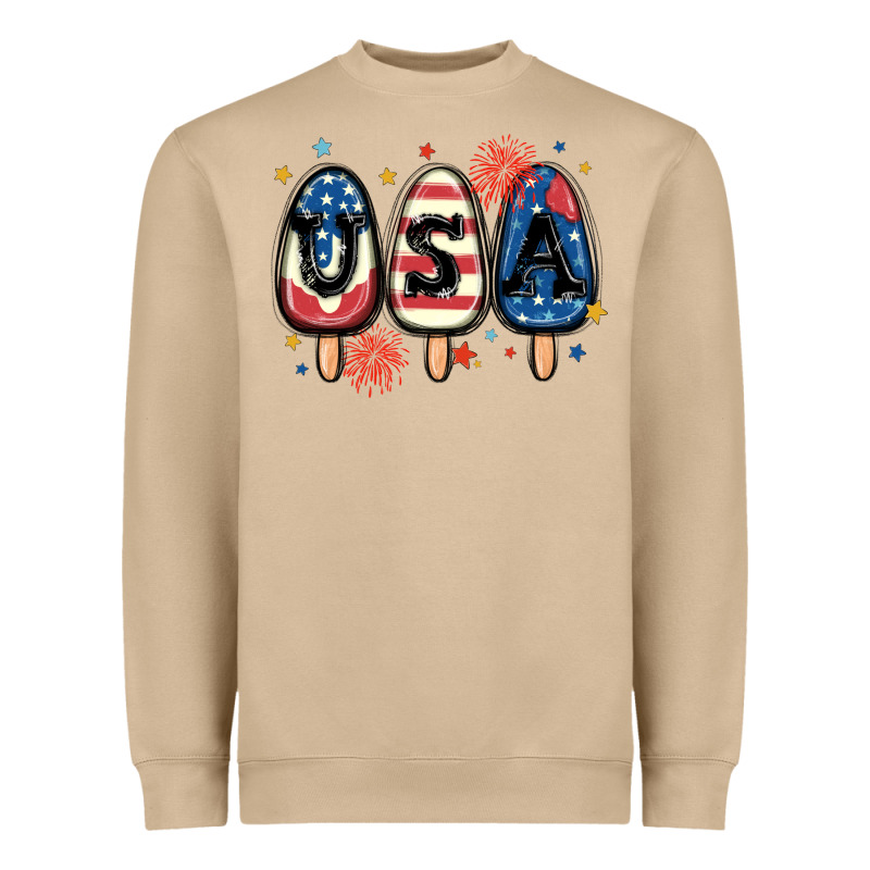 Usa Popsicles Heavyweight Sweatshirt by MaliasSmallBusiness | Teevron