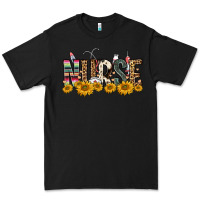 Black nurse sunflower Premium Tee - FaDigitalArtStudio
