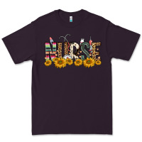 Plum nurse sunflower Premium Tee - FaDigitalArtStudio