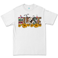 White nurse sunflower Premium Tee - FaDigitalArtStudio