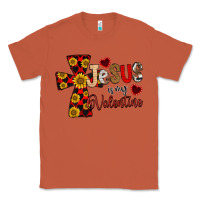 Copper Jesus is My Valentine Cross Classic Tee - CowhideDigitalArt