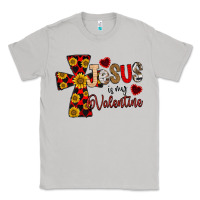 Moon Dust Jesus is My Valentine Cross Classic Tee - CowhideDigitalArt