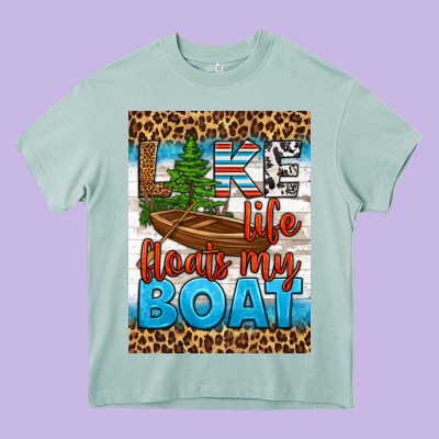 Lake Life Floats My Boat Air Freshener Heavy Core Tee Designed By Hra Design Shop