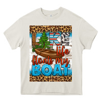 Cream lake life floats my boat air freshener Heavy Core Tee - HRA Design Shop