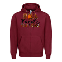 Burgundy Fall Family Football Zipper Hoodie - LillyAllenDesigns
