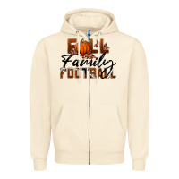 Sandshell Fall Family Football Zipper Hoodie - LillyAllenDesigns