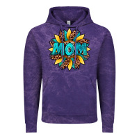 Cloud Purple sunflower mom leopard Vintage Hoodie - Artiststas