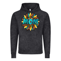 Vintage Black sunflower mom leopard Vintage Hoodie - Artiststas